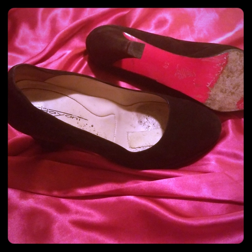 Hayani red bottom heels.  Size 8